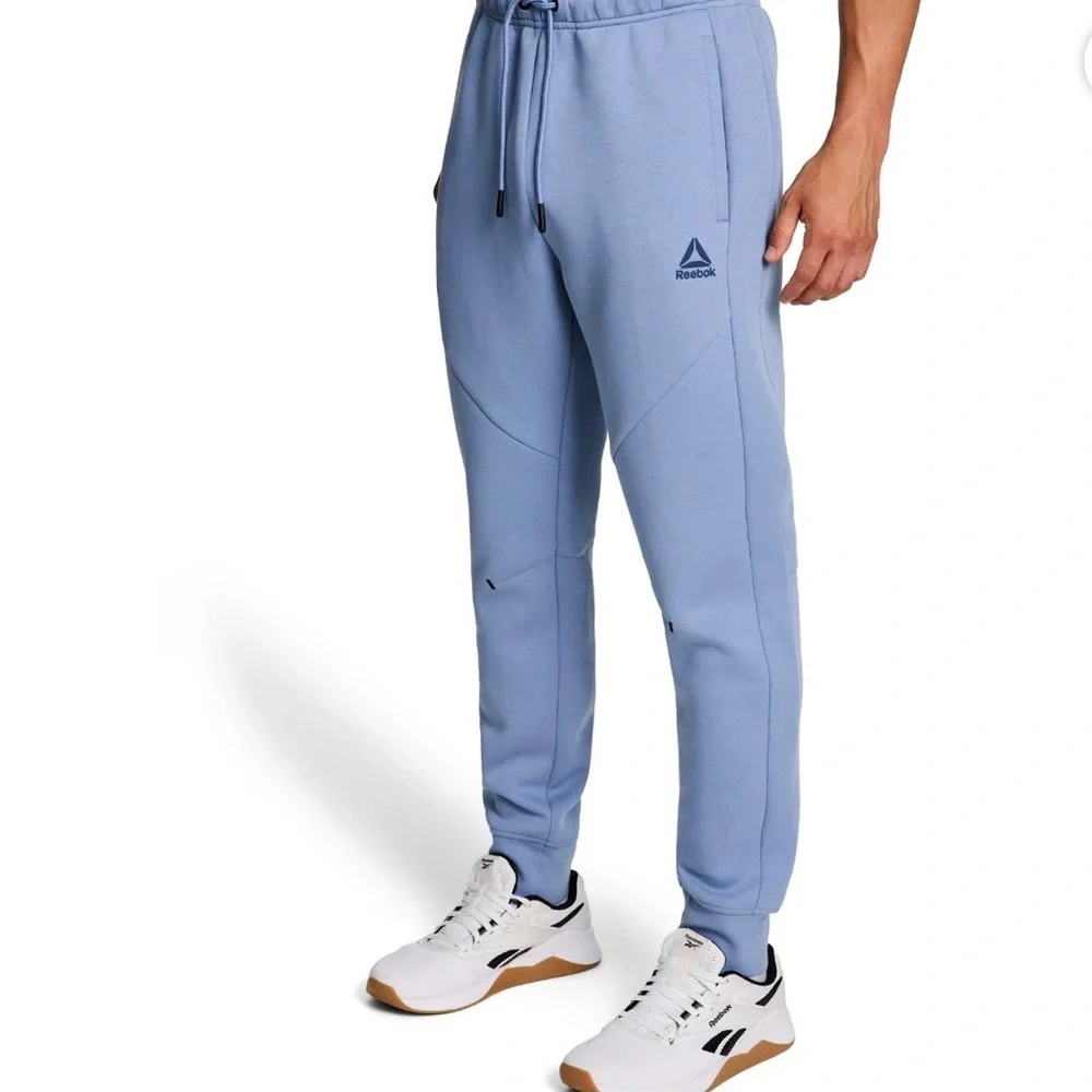 Reebok Light Blue / Reebok Men's Momentum Fleece Jogger, Size 5XL